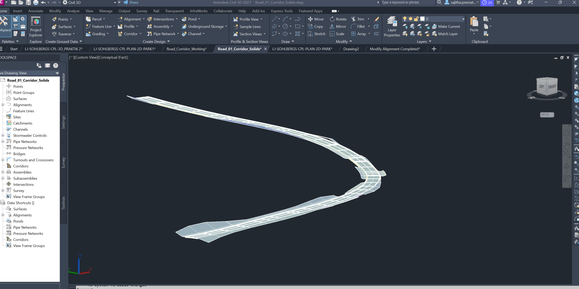 Civil 3D vägprojektering